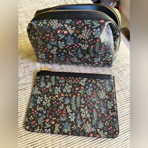 Rifle Paper Co. Menagerie Garden Cosmetic Bag & Bonus Clutch